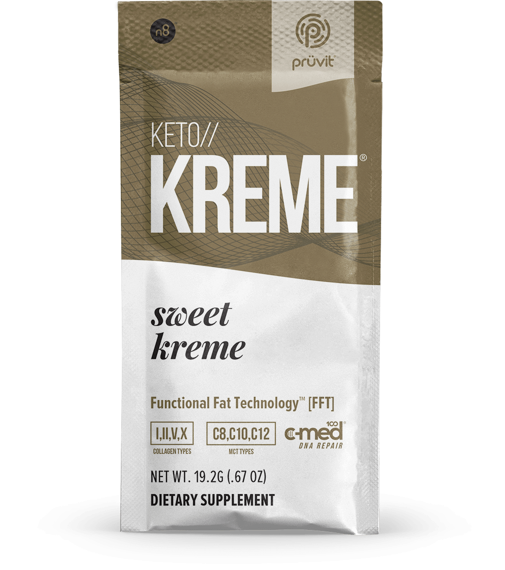 Pruvit KETO KREME Sweet Kreme Cream Brand New Exp 2022 1 Box 20 Packets 